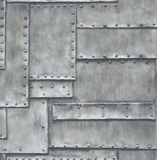 NW33808 fuselage metal panel peel and stick wallpaper by NextWall
