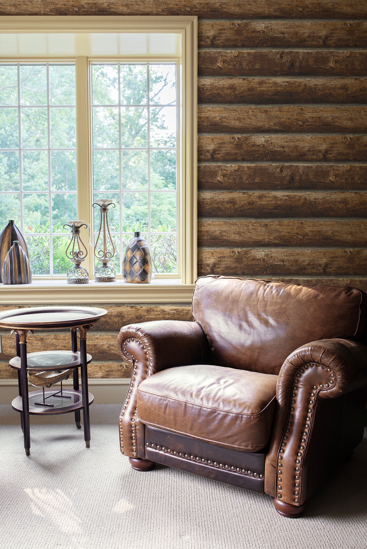 Cabin Wall Wallpaper