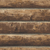 NW33905 log cabin wood rustic peel and stick removable wallpaper by NextWall