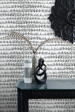 NW34100 brushstrokes abstract black and white peel and stick wallpaper decor from NextWall