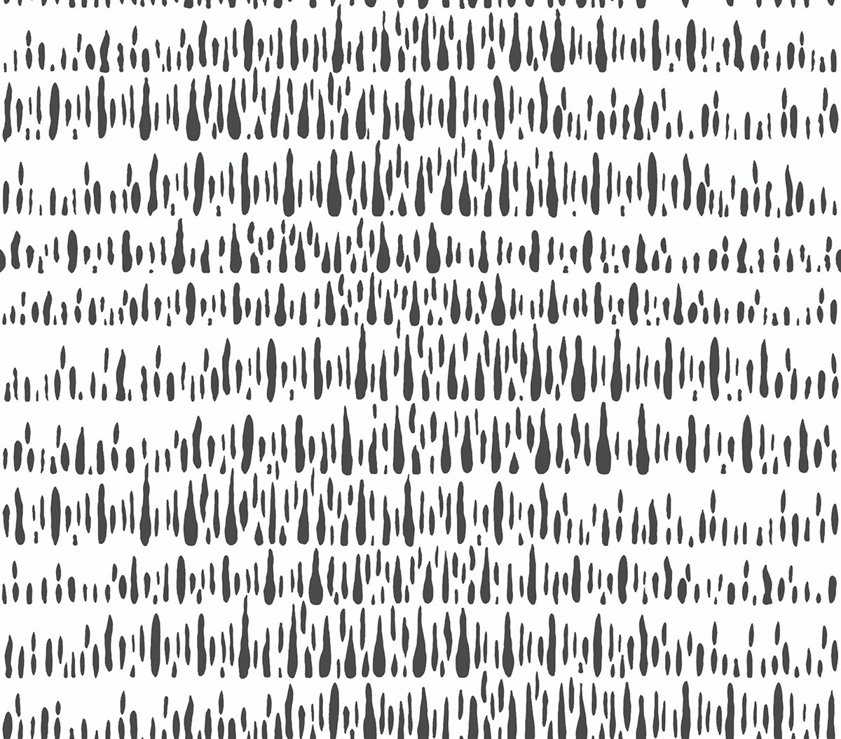 NW34100 brushstrokes abstract black and white peel and stick wallpaper from NextWall
