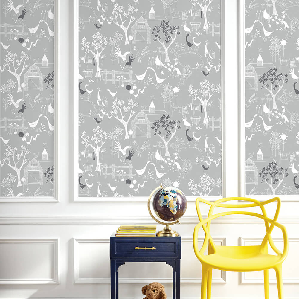 
                  
                    NW34308 scandinavian farm peel and stick wallpaper kids by NextWall
                  
                
