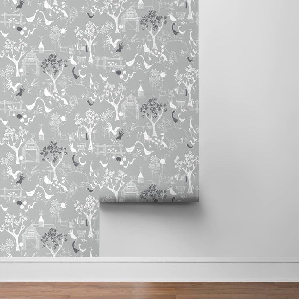 
                  
                    NW34308 scandinavian farm peel and stick wallpaper roll by NextWall
                  
                