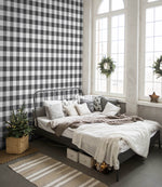 NW34500H holiday Christmas plaid peel and stick removable wallpaper bedroom from Nextwall