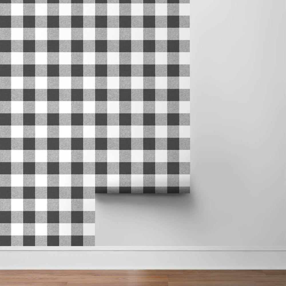 
                  
                    NW34500H holiday Christmas plaid peel and stick removable wallpaper roll from Nextwall
                  
                