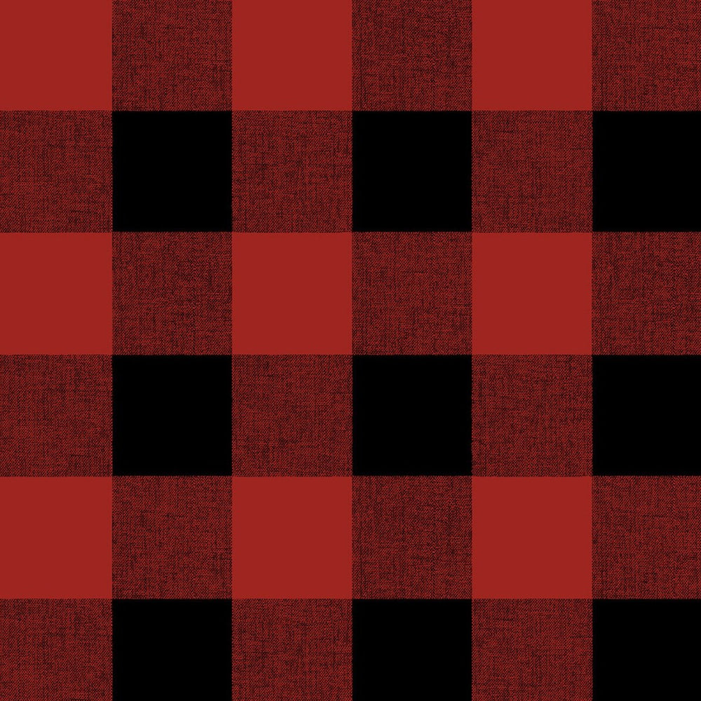 NW34501 buffalo plaid Christmas peel and stick removable wallpaper from NextWall