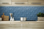 NW34602 brushed metal tile peel and stick removable wallpaper backsplash by NextWall