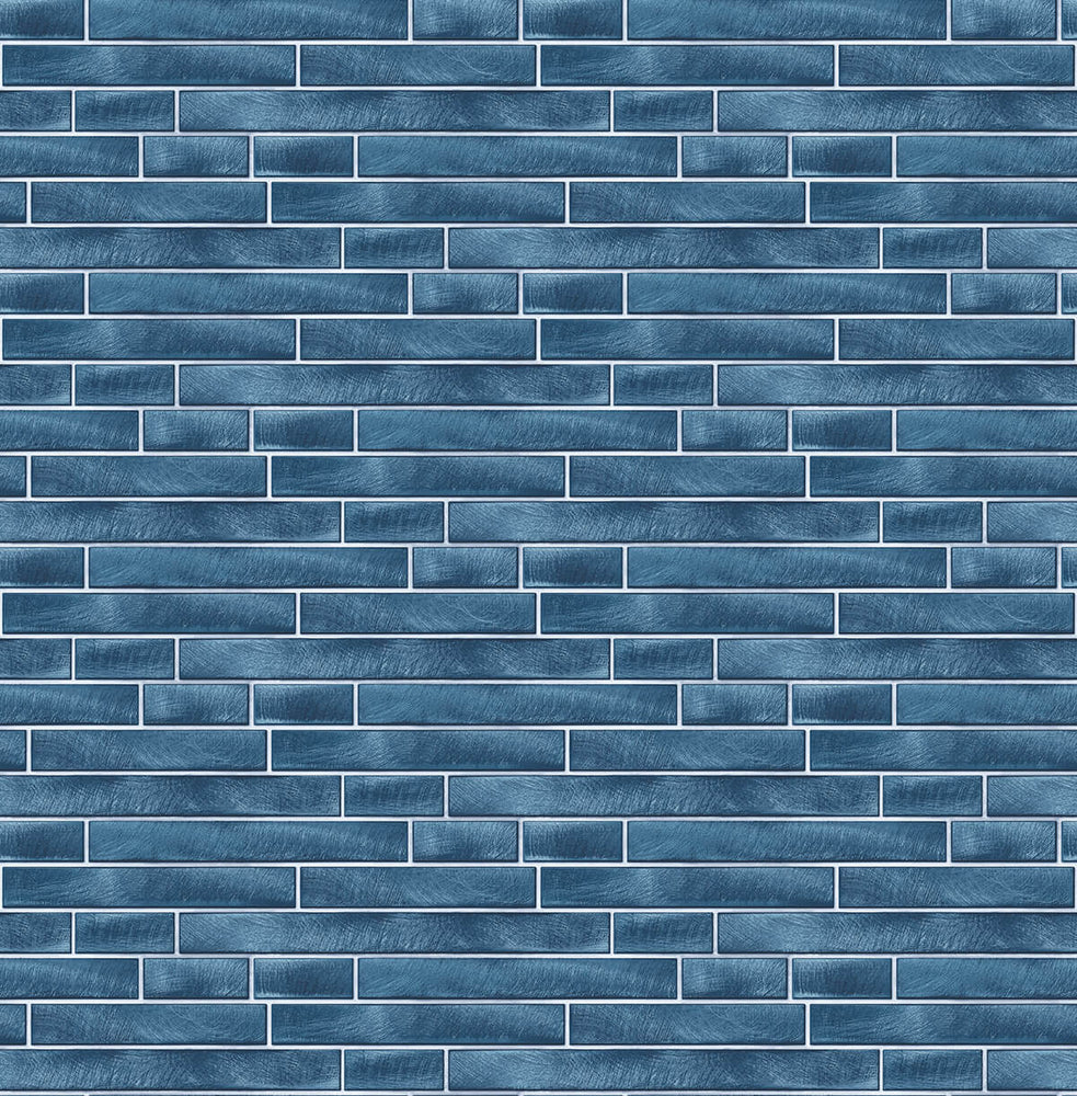 Brushed Metal Tile Peel and Stick Removable Wallpaper
