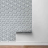 NW34608 brushed metal tile peel and stick removable wallpaper roll by NextWall