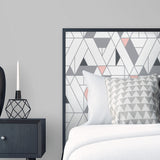 NW34701 kaleidoscope geometric peel and stick removable wallpaper bedroom by NextWall
