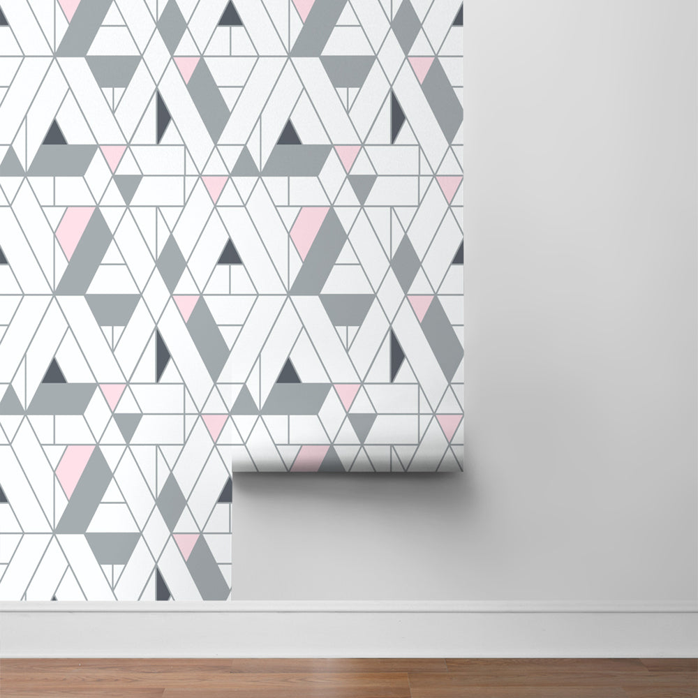 
                  
                    NW34701 kaleidoscope geometric peel and stick removable wallpaper roll by NextWall
                  
                