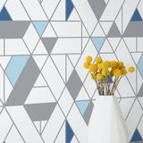 NW34702 kaleidoscope geometric peel and stick removable wallpaper decor by NextWall
