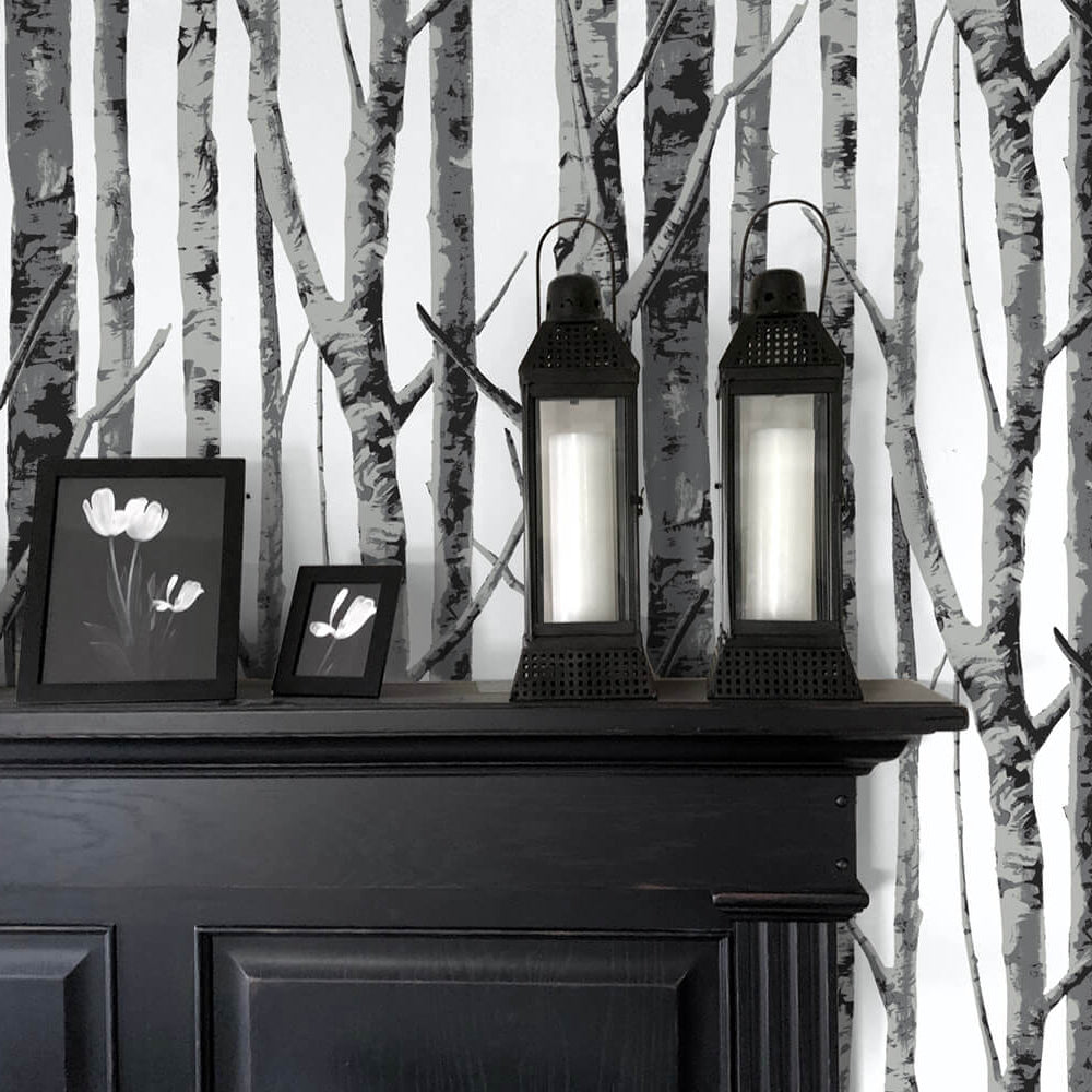 
                  
                    NW34800 birch tree peel and stick removable wallpaper decor by NextWall
                  
                