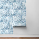 NW35002 patchwork bohemian peel and stick wallpaper roll by NextWall