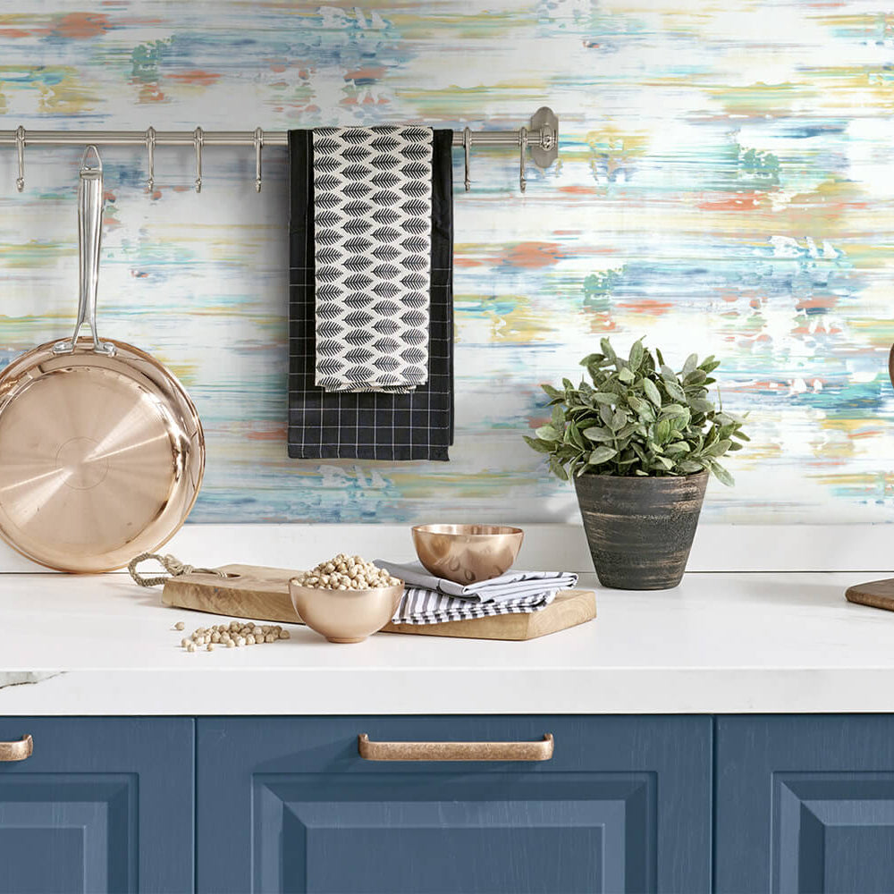 
                  
                    NW35306 brushed stripe abstract peel and stick removable wallpaper backsplash by NextWall
                  
                