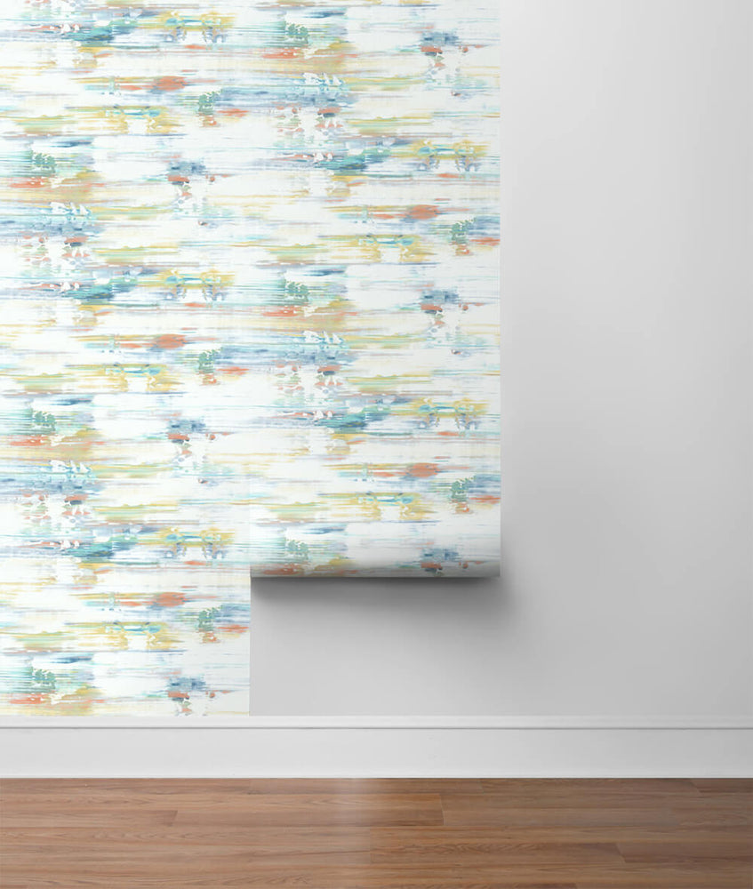 NW35306 brushed stripe abstract peel and stick removable wallpaper roll by NextWall