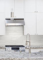 NW35400 teak planks wood peel and stick removable wallpaper kitchen from NextWall