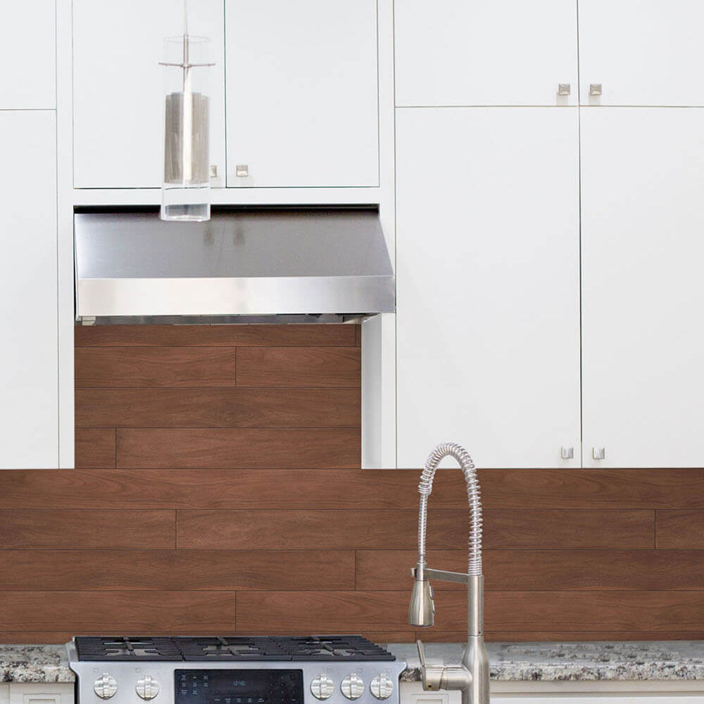 
                  
                    NW35405 teak planks wood peel and stick removable wallpaper kitchen from NextWall
                  
                