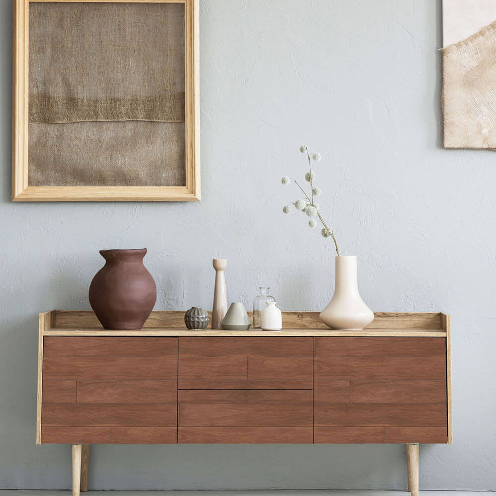 
                  
                    NW35405 teak planks wood peel and stick removable wallpaper furniture from NextWall
                  
                