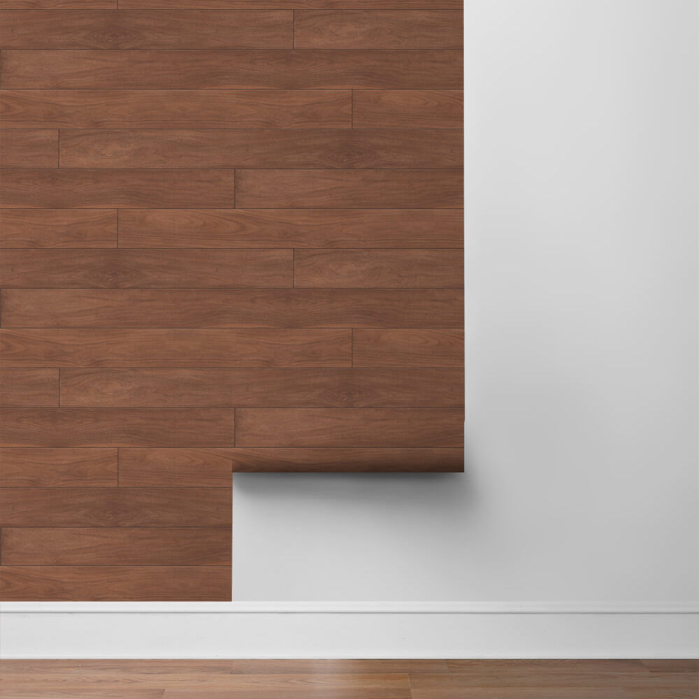 
                  
                    NW35405 teak planks wood peel and stick removable wallpaper roll from NextWall
                  
                