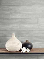 NW35408 teak planks wood peel and stick removable wallpaper decor from NextWall