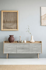 NW35408 teak planks wood peel and stick removable wallpaper furniture from NextWall