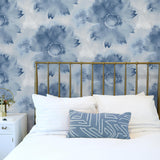 NW35602 watercolor sunflower floral peel and stick removable wallpaper bedroom by NextWall