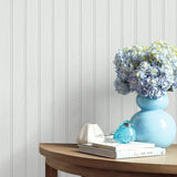 NW35800 Faux beadboard peel and stick removable wallpaper decor from NextWall