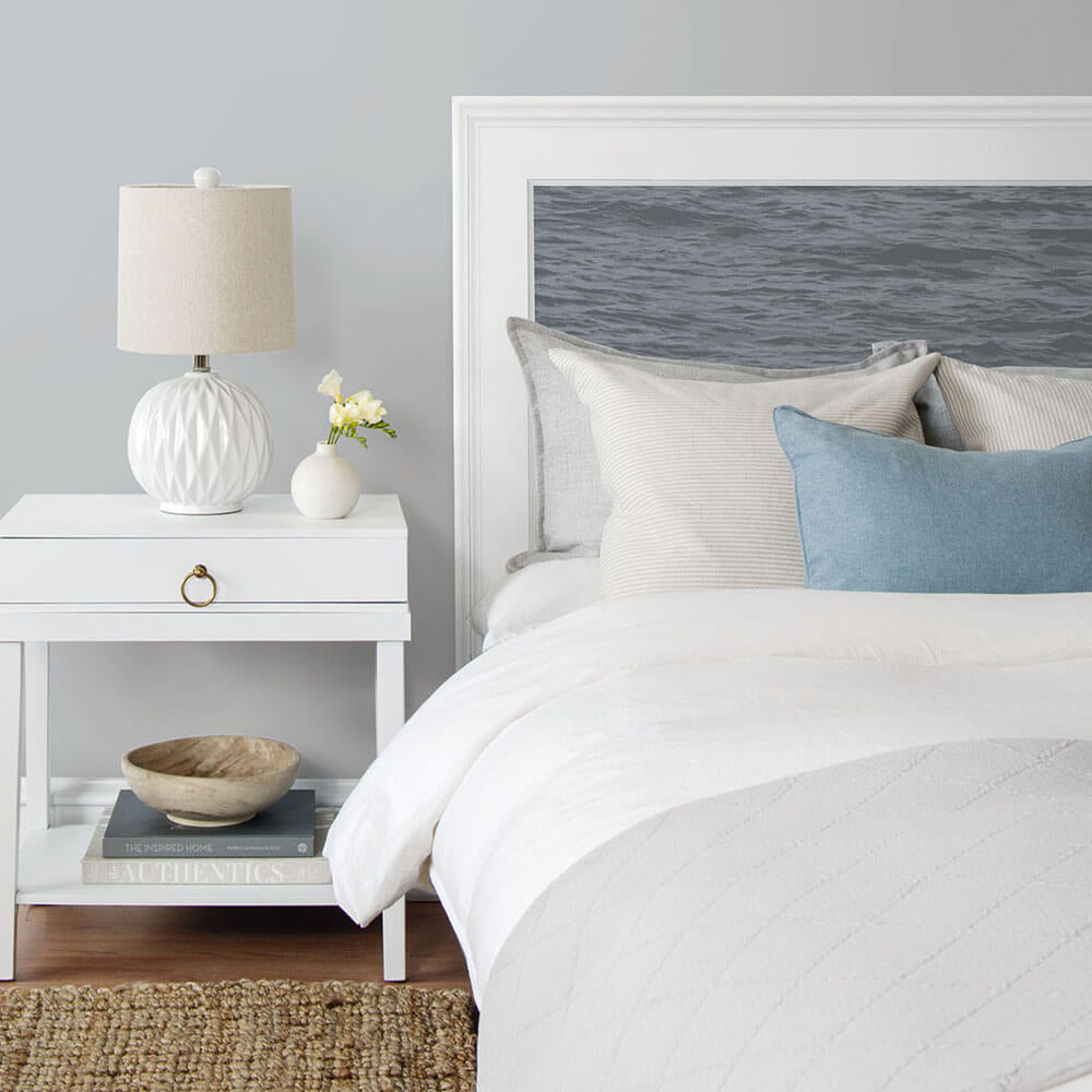 
                  
                    NW35908 serene sea coastal peel and stick removable wallpaper bed by NextWall
                  
                