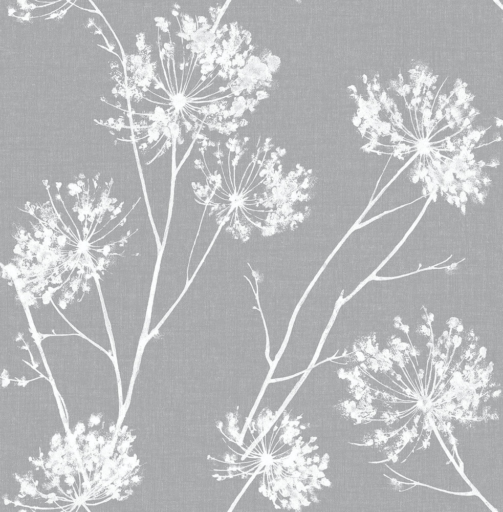 NW36008 one o'clock botanical peel and stick removable wallpaper from NextWall