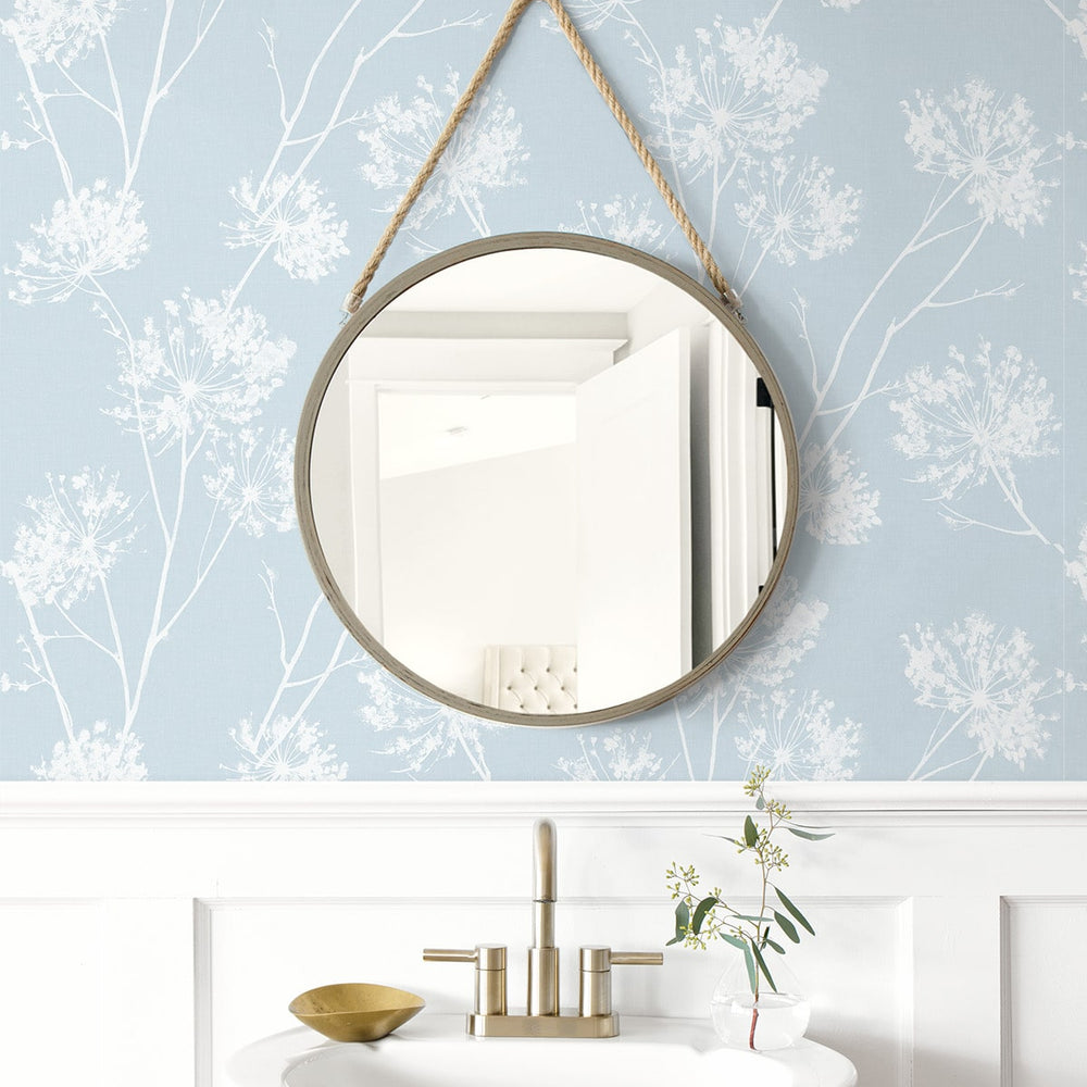 
                  
                    NW36012 floral peel and stick wallpaper bathroom from NextWall
                  
                