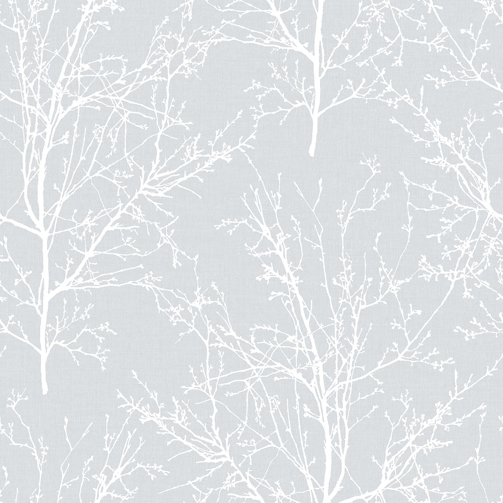 
                  
                    NW36108 gray tree branch botanical peel and stick removable wallpaper by NextWall
                  
                