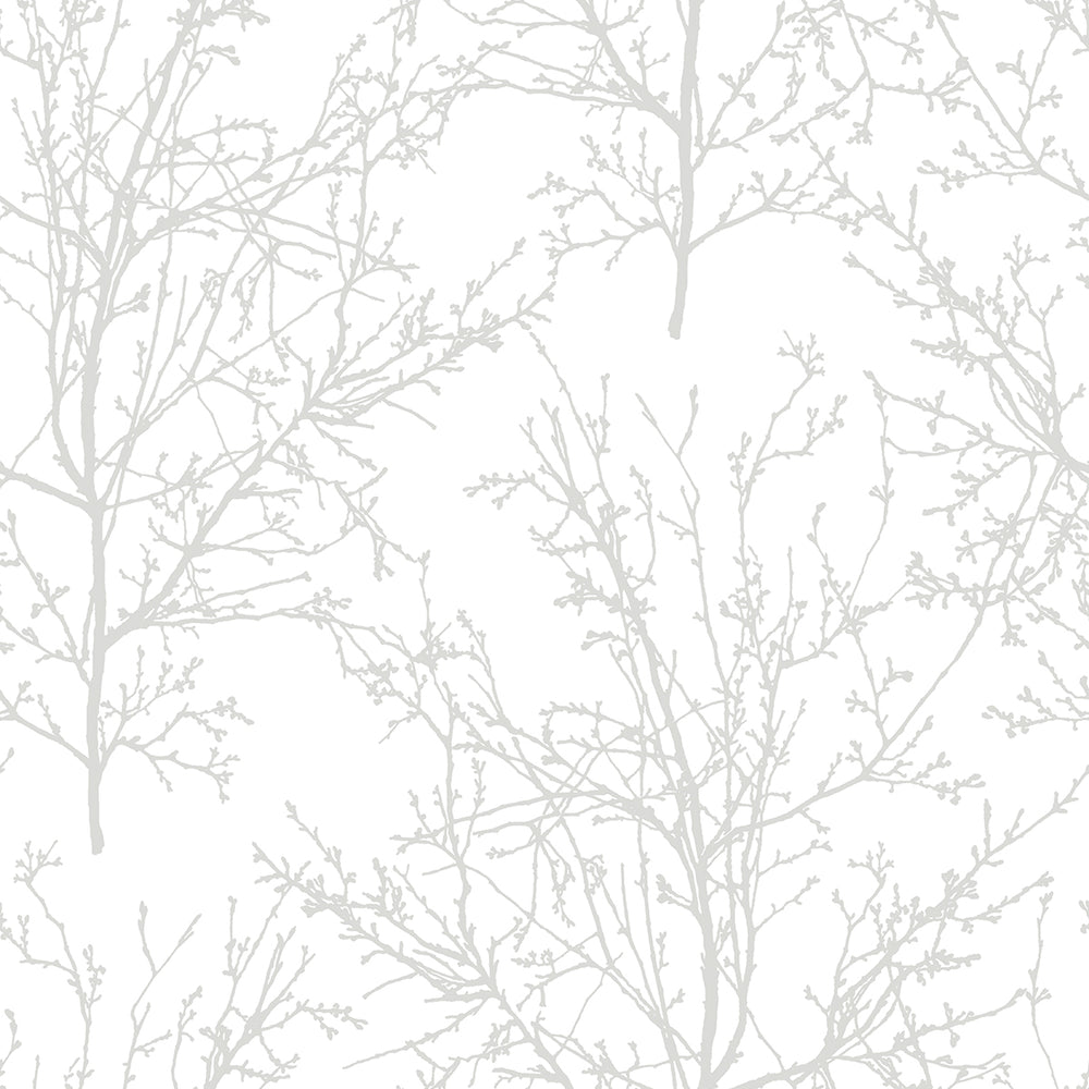 
                  
                    NW36118 gray tree branch botanical peel and stick removable wallpaper by NextWall
                  
                