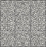 NW36200 faux embossed tile peel and stick removable wallpaper from NextWall