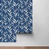 NW36402 bamboo leaf botanical peel and stick removable wallpaper roll by NextWall