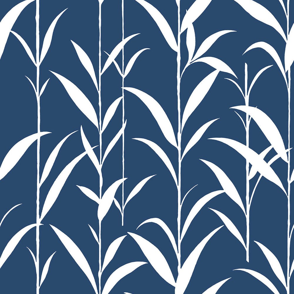 NW36402 bamboo leaf botanical peel and stick removable wallpaper by NextWall