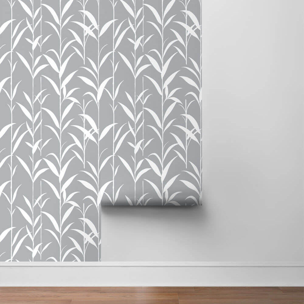 
                  
                    NW36408 bamboo leaf botanical peel and stick removable wallpaper roll by NextWall
                  
                