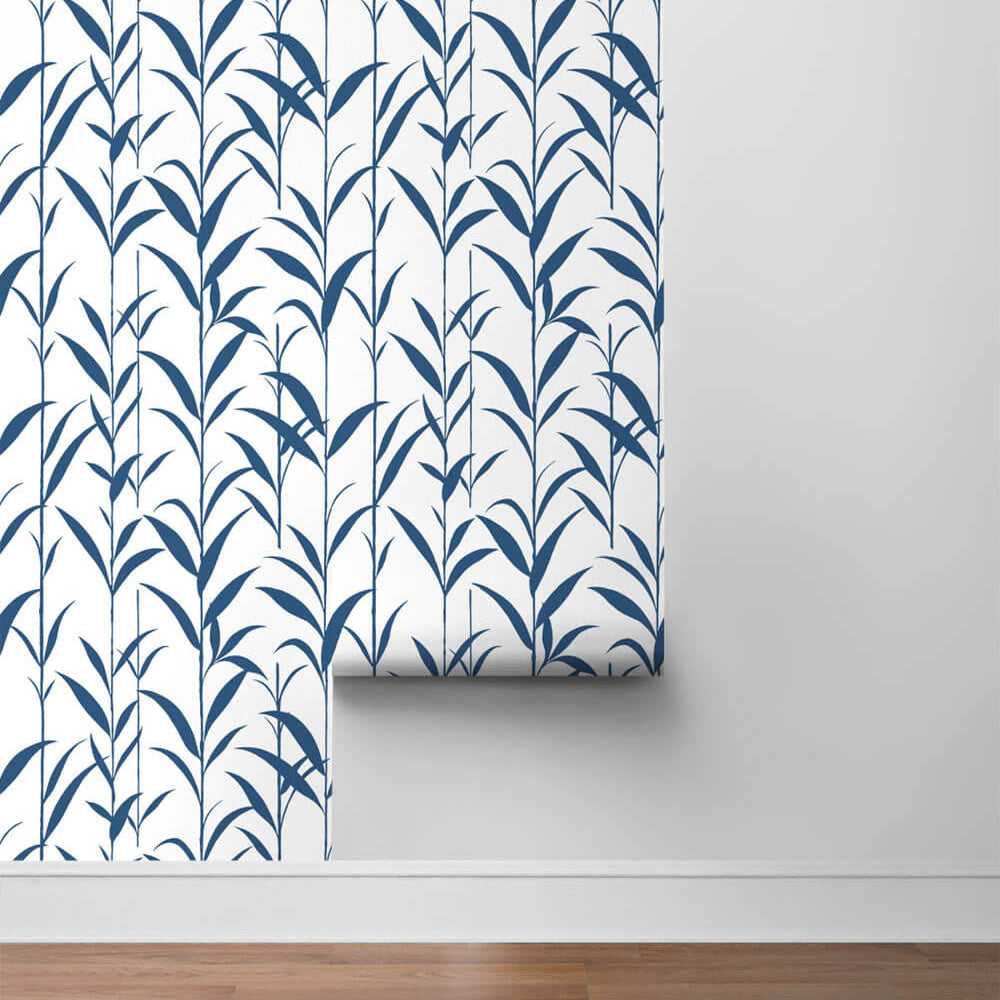 
                  
                    NW36412 bamboo leaf botanical peel and stick removable wallpaper roll by NextWall
                  
                