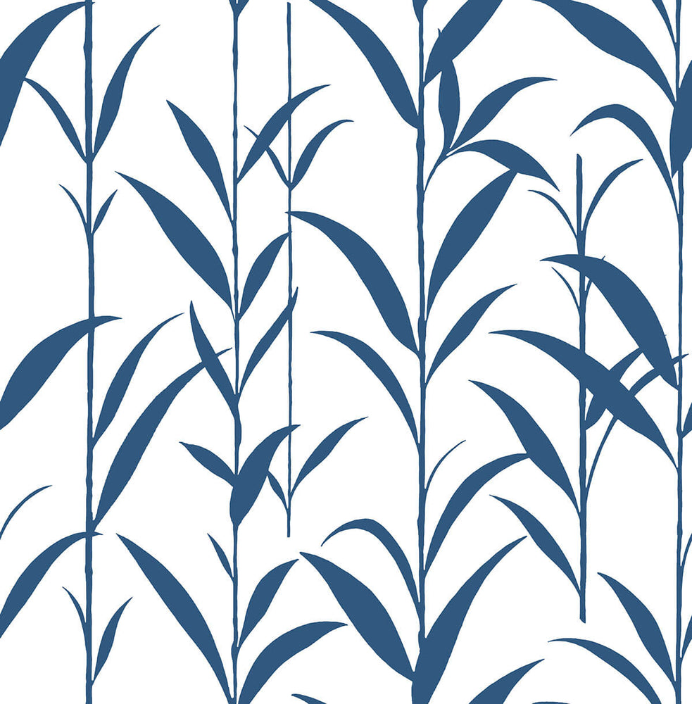 NW36412 bamboo leaf botanical peel and stick removable wallpaper by NextWall