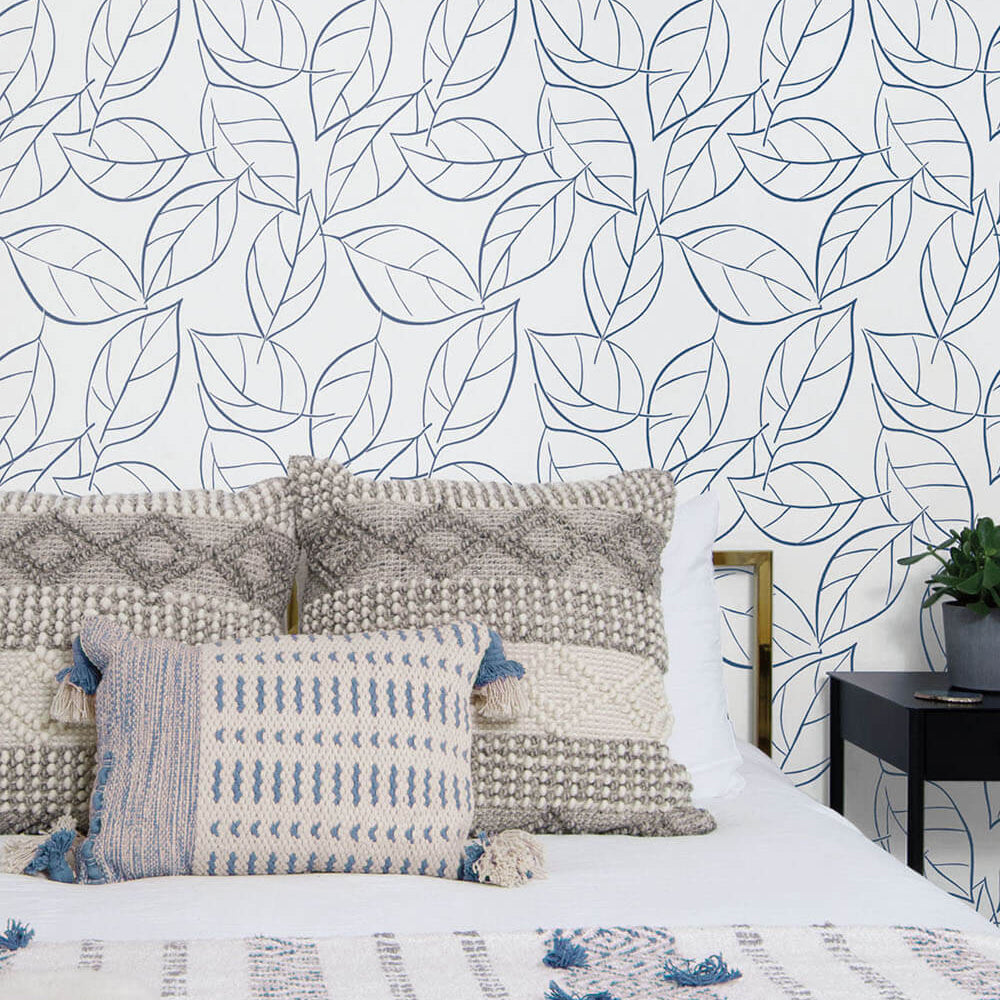 
                  
                    NW36502 tossed leaves botanical peel and stick removable wallpaper bedroom by NextWall
                  
                