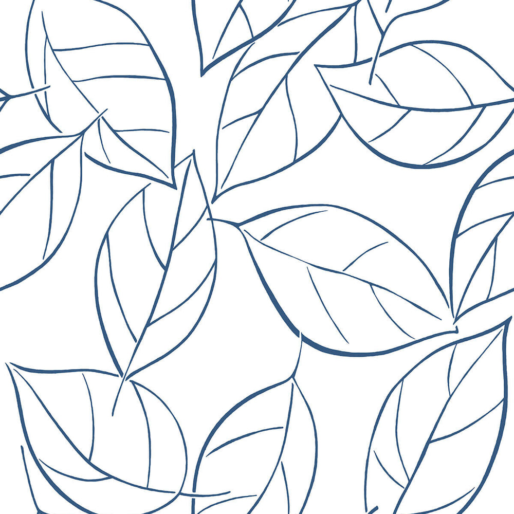 NW36502 tossed leaves botanical peel and stick removable wallpaper by NextWall