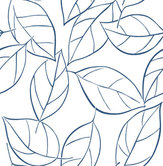 NW36502 tossed leaves botanical peel and stick removable wallpaper by NextWall