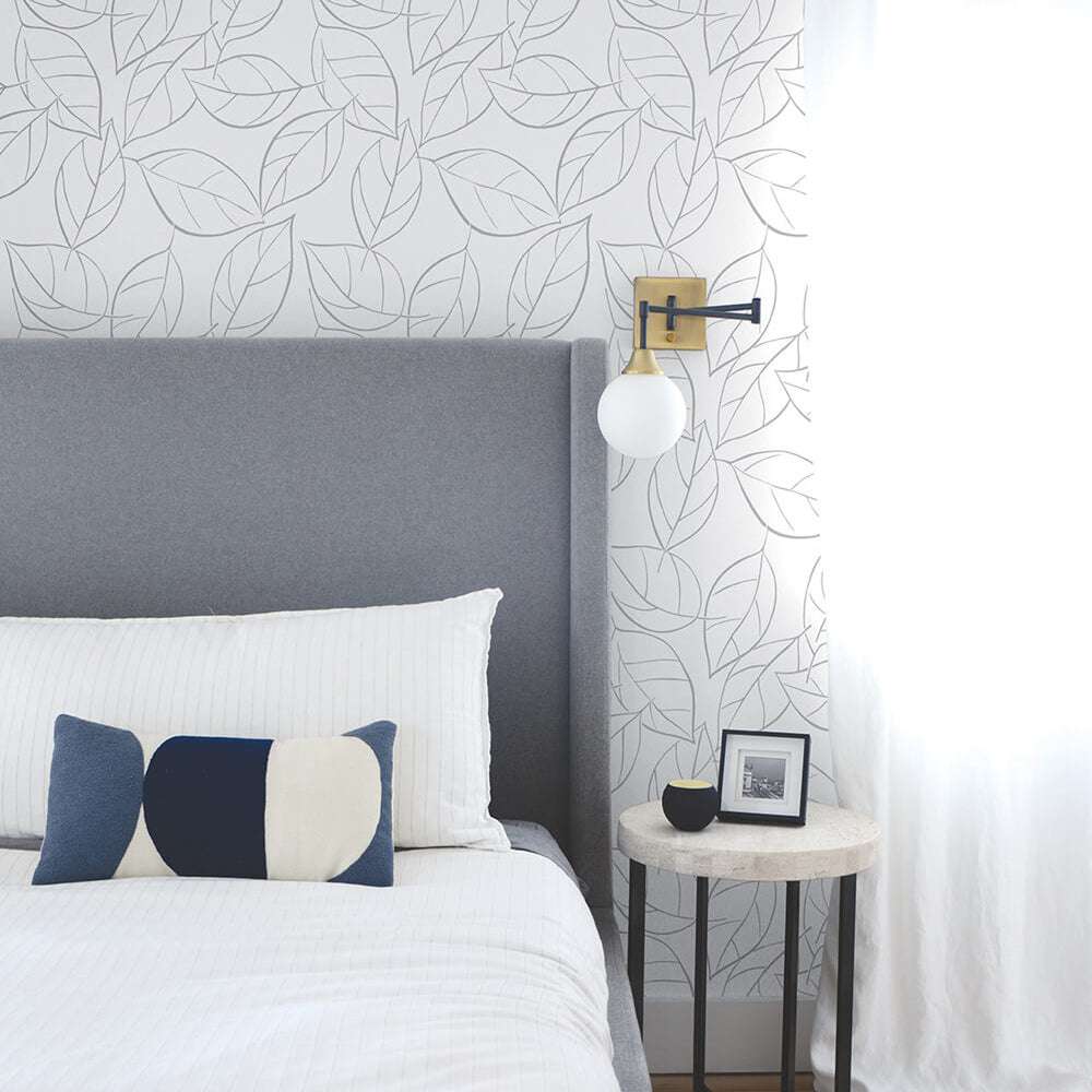 
                  
                    NW36508 tossed leaves botanical peel and stick removable wallpaper bedroom by NextWall
                  
                