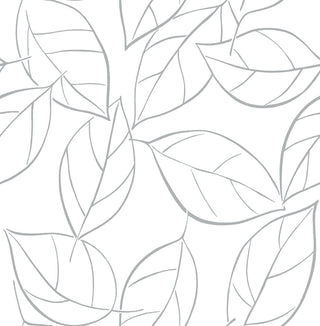 NW36508 tossed leaves botanical peel and stick removable wallpaper by NextWall