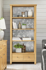 NW36608 chinoiserie silhouette botanical peel and stick wallpaper bookcase from NextWall