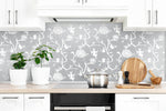 NW36608 chinoiserie silhouette botanical peel and stick wallpaper backsplash from NextWall