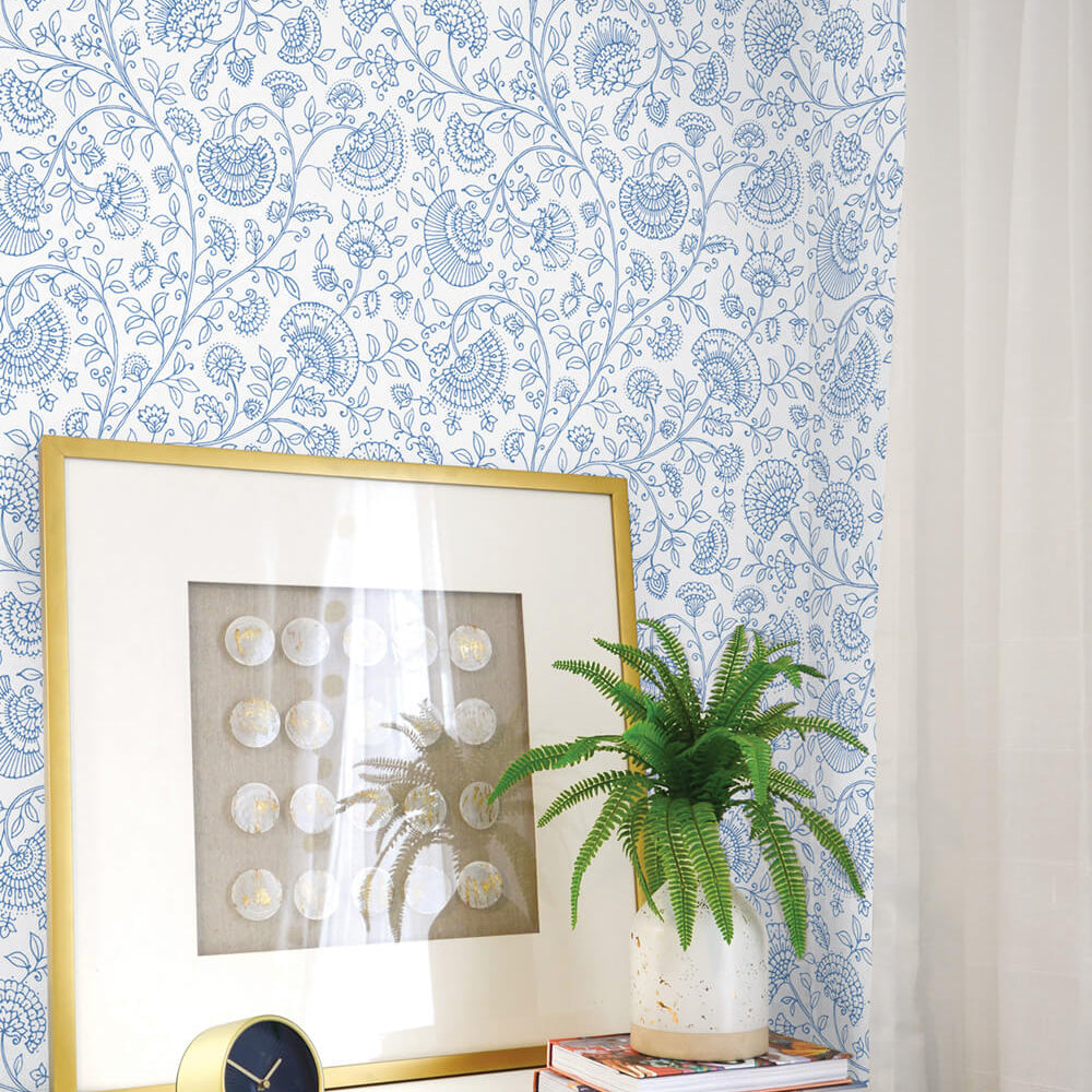 
                  
                    NW36802 paisley trail bohemian peel and stick removable wallpaper decor from NextWall
                  
                