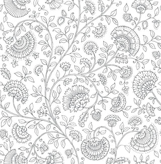 NW36808 paisley trail bohemian peel and stick removable wallpaper from NextWall