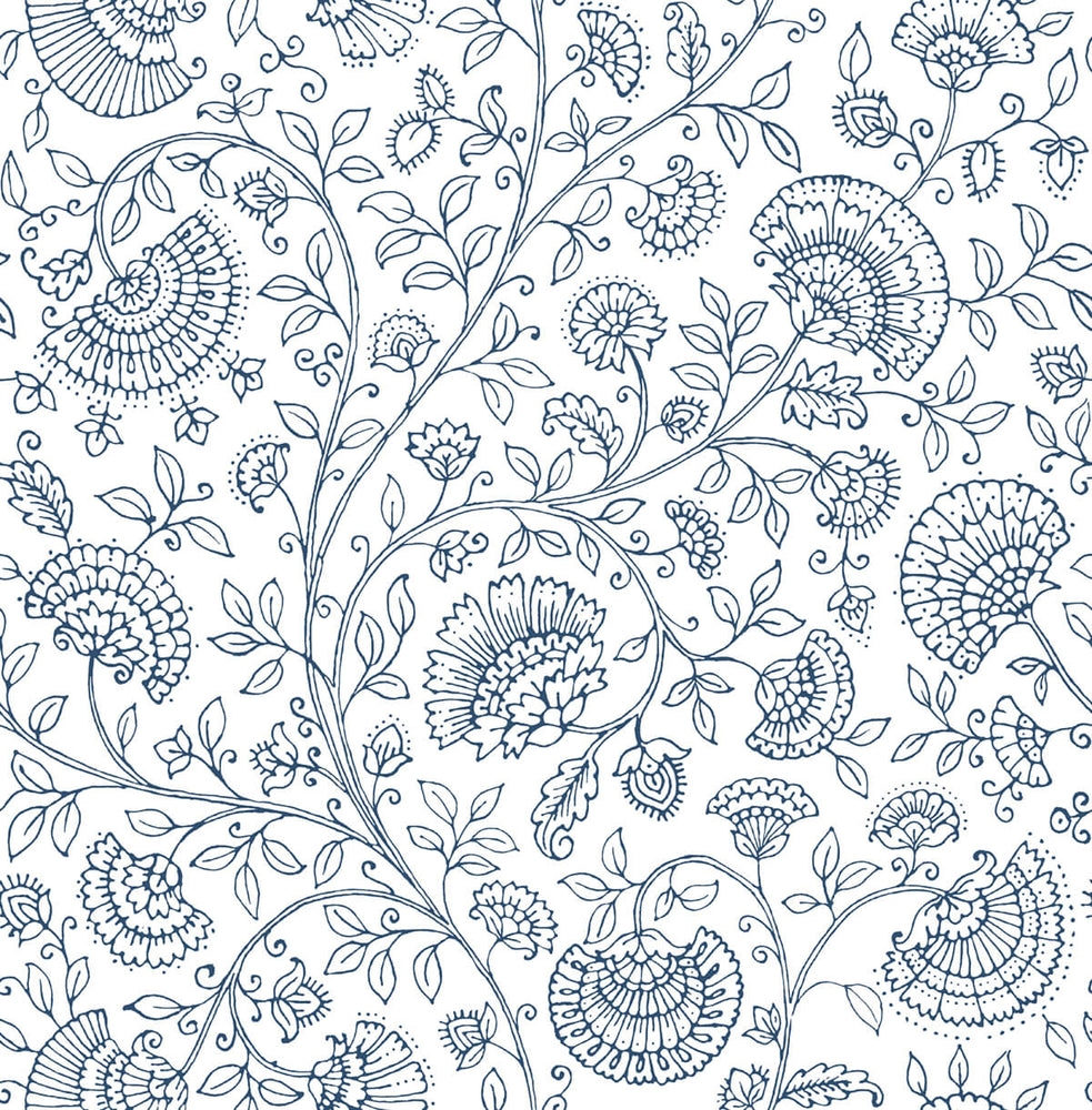 NW36812 paisley trail bohemian peel and stick removable wallpaper from NextWall