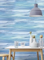 NW36902 sirius brushstroke abstract peel and stick removable wallpaper dining room from NextWall